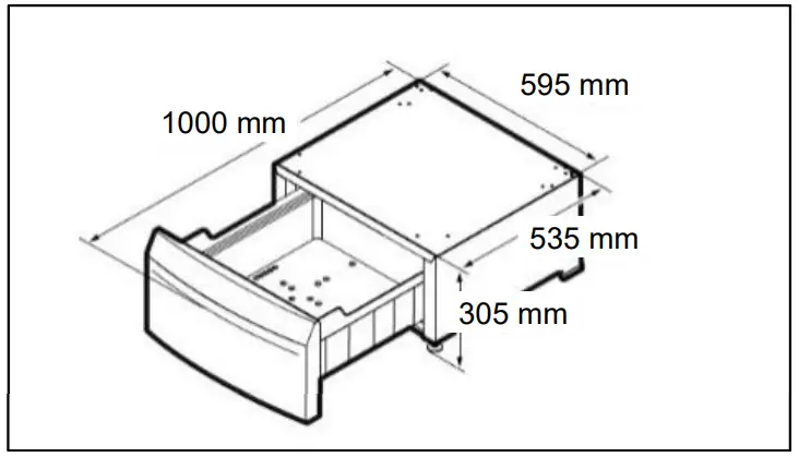 Electrolux PDST61 Laundry Pedestal With Drawer - figure 3