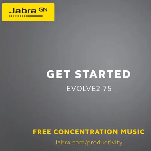 Jabra EVOLVE2 75 Wireless Bluetooth Headphone User Guide