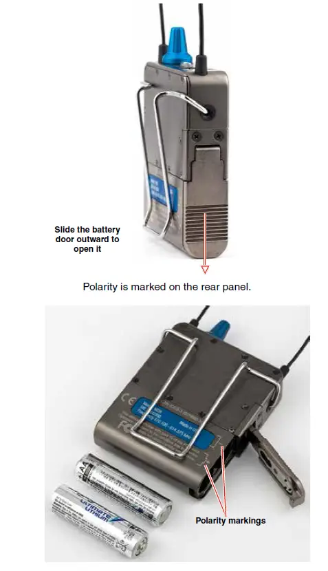 Installing batteries