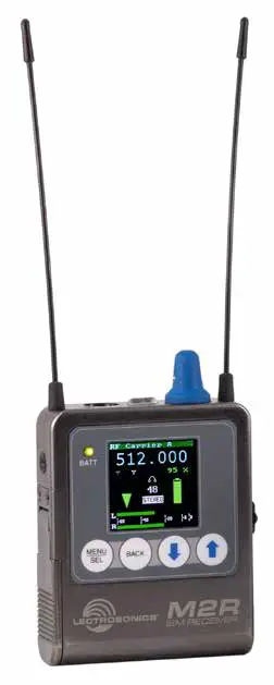 LECTROSONICS M2R-X Digital IEM Receiver with Encryption