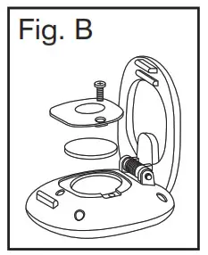Homedics PDM-100_A Hip - Place the battery Fig B