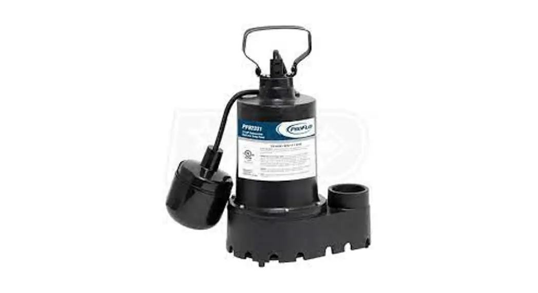 Proflo Pf92331 Cast Iron Submersible Sump Pump Instruction Manual Proflo Pf92331 Cast Iron Submersible Sump Pump Instruction Manual