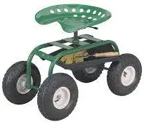 ONE STOP GARDENS 91495 Rolling Work Seat with Tool Tray