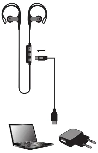 Sandberg 125-99 Bluetooth Sports Earphones-Charge