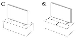 SAMSUNG QA43LS03A 43 Inch Frame QLED 4K Smart TV - Precautions when installing the TV