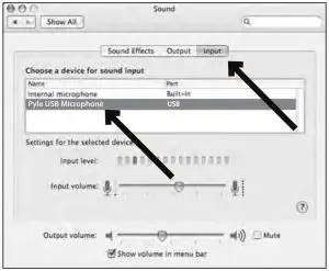 PYLE Compact USB Lapel Microphone PDMIUSBLP14- Click the input