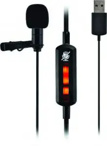 PYLE Compact USB Lapel Microphone PDMIUSBLP14- PYLE Compact USB