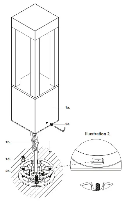KUZCO EB2924 Exterior Bollard LED- Illustration 2