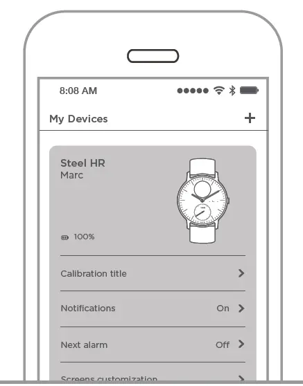 WITHINGS HWA03 1.6 inch Smartwatch Steel HR fig 7
