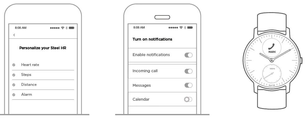 WITHINGS HWA03 1.6 inch Smartwatch Steel HR fig 8