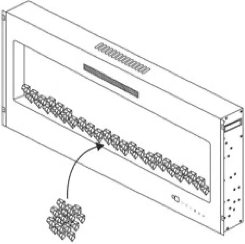 Put the Decorative Crystals in