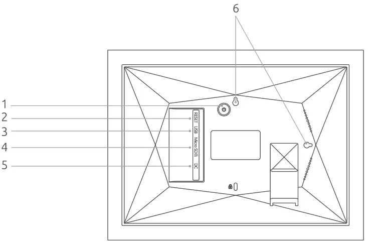 AKIYO DF810 Digital Picture Frame - frame overview