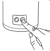 enbrighten 61749 Color Changing LED Pop Up Lantern - Power button