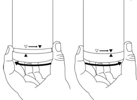 enbrighten 61749 Color Changing LED Pop Up Lantern - Rotate clockwise