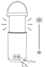 enbrighten 61749 Color Changing LED Pop Up Lantern - range dimming