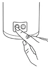 enbrighten 61749 Color Changing LED Pop Up Lantern - select button