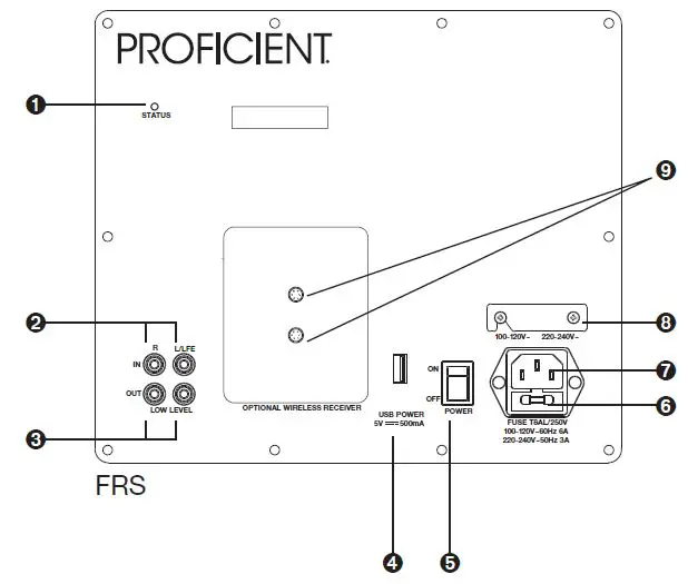 PROFICIENT FRS Series FRS-8 FTEQ Subwoofer fig 1