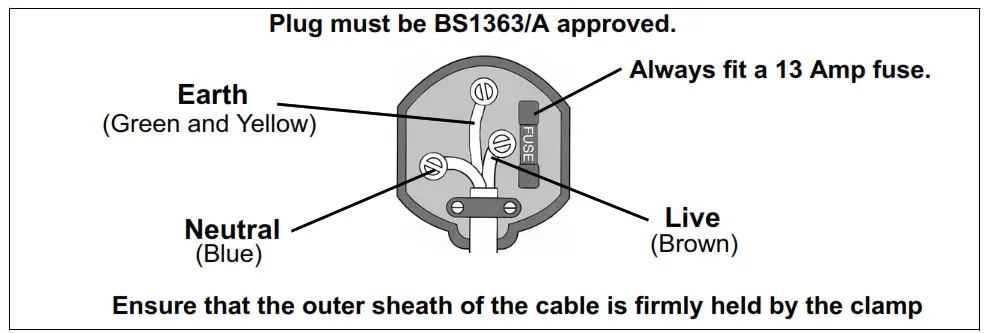 Clarke 6939004 Infrared Quartz Wall Heater- MAINS SUPPLY