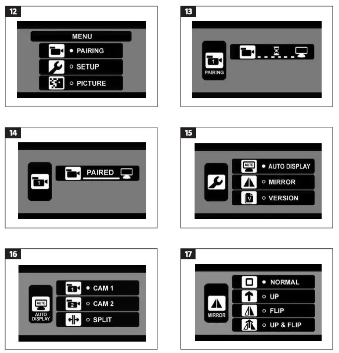 HAMRON 012441 Rear View Camera 12