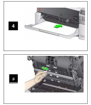 Running a transport cleaning sheet