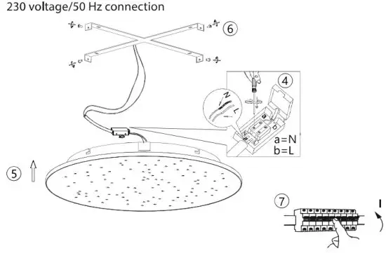 Paul Neuhaus 833128 LED Ceiling Light - electrical connection