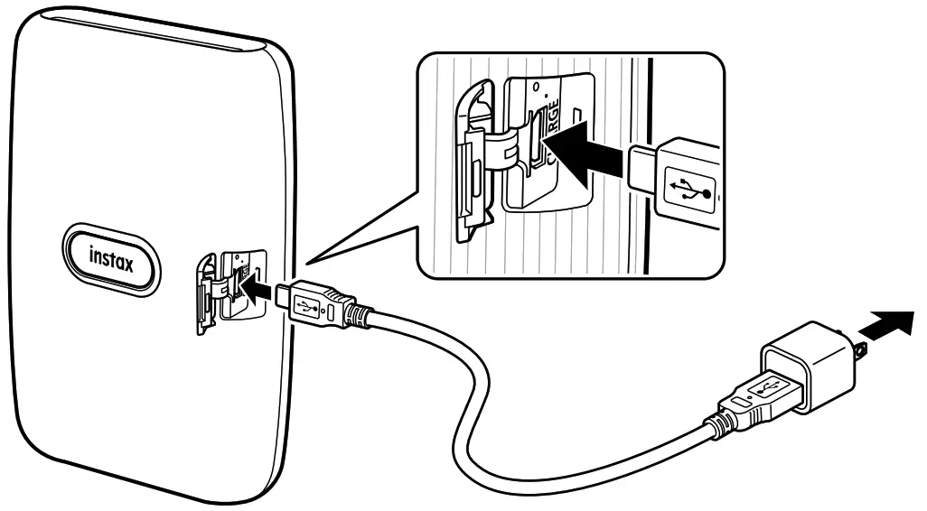 FUJIFILM Instax Mini Link Smartphone Printer- Charging the Battery