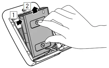 FUJIFILM Instax Mini Link Smartphone Printer- Charging the Insert film pack Grasp the rectangular