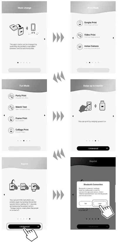 FUJIFILM Instax Mini Link Smartphone Printer - Quick instructions