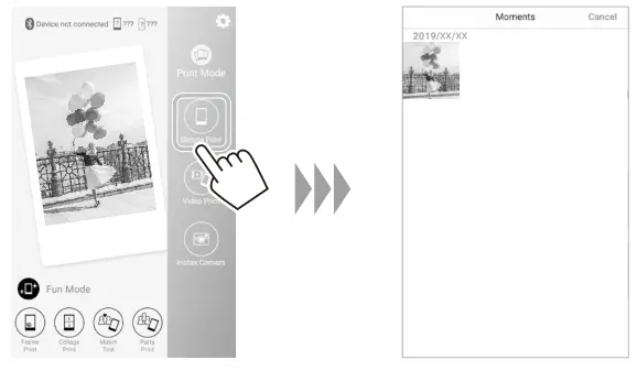 FUJIFILM Instax Mini Link Smartphone Printer-Select an image
