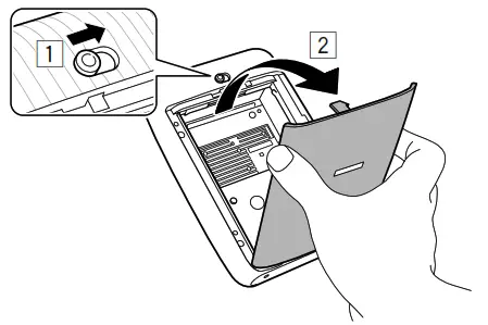 FUJIFILM Instax Mini Link Smartphone Printer- Slide and hold the film door lock