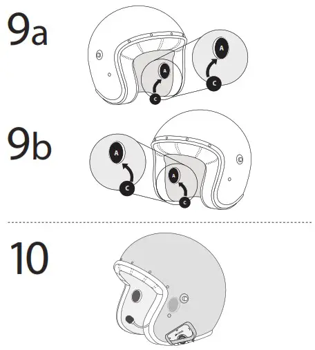 cardo FREECOM X A02 Helmet - Option 11
