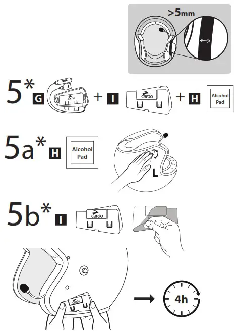 cardo FREECOM X A02 Helmet - Option 5