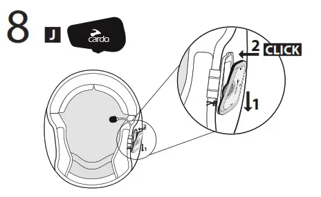 cardo FREECOM X A02 Helmet - Option 9