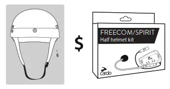 cardo FREECOM X A02 Helmet - separately