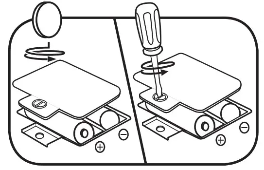 Leap Frog 80-613080 100 Word About Places I Go Book - BATTERY INSTALLATION