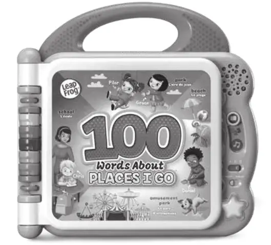 Leap Frog 80-613080 100 Word About Places I Go Book - cover