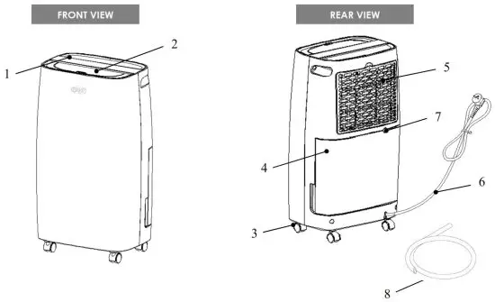 argo Clima Dry Nature 11 Dehumidifier - DESCRIPTION