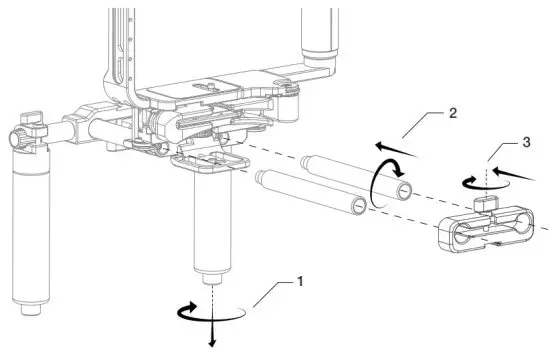 edelkrone 81723 Handle Pack for Pocket Rig 3 B and H Photo Video - BATTERY HOLDER
