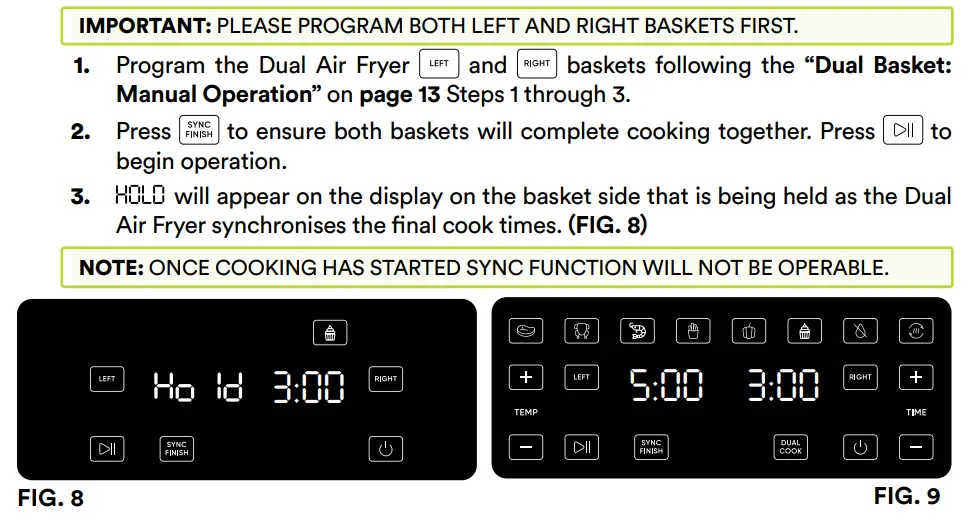 Soho SO-80 DAF Family Chef Duo User Manual - Fig. 8,9