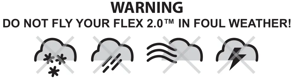 Propel Flex 2.0 Drone - Warning