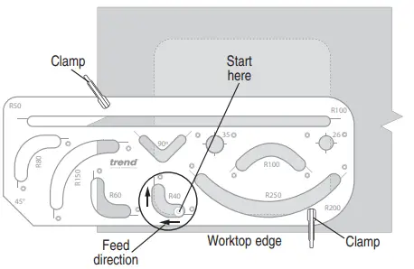 Routing Internal Radial Cut Part
