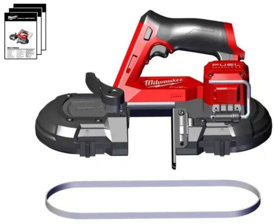 milwaukee M12 FBS64 12V Brushless Cordless Bandsaw - Fig 1