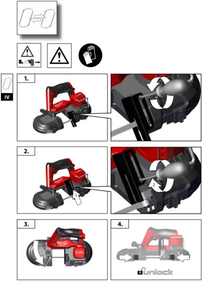 milwaukee M12 FBS64 12V Brushless Cordless Bandsaw - Fig 16