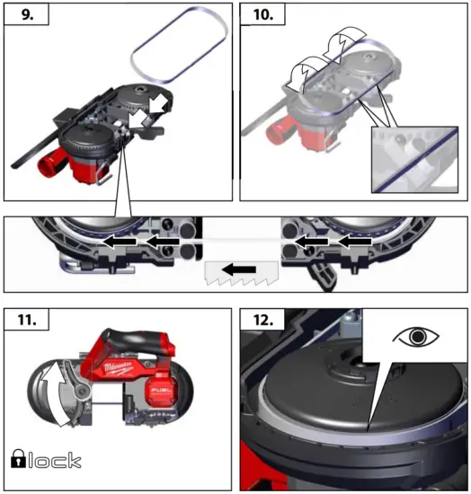 milwaukee M12 FBS64 12V Brushless Cordless Bandsaw - Fig 18
