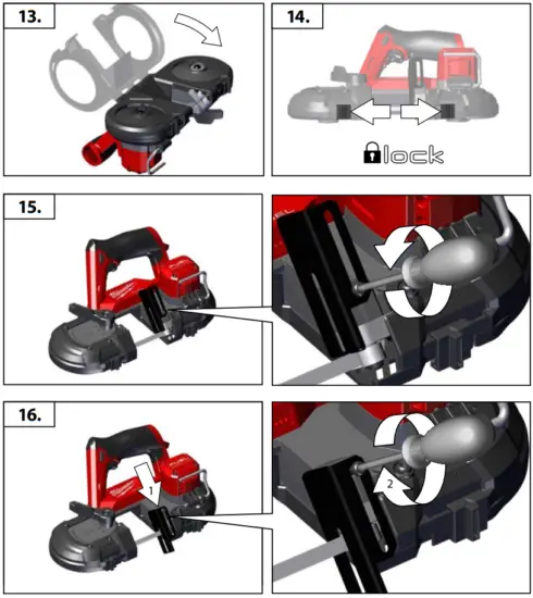 milwaukee M12 FBS64 12V Brushless Cordless Bandsaw - Fig 19