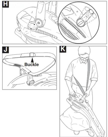 Flymo Gardenvac 2700 4 In 1 Electric Vacuum - clockwise