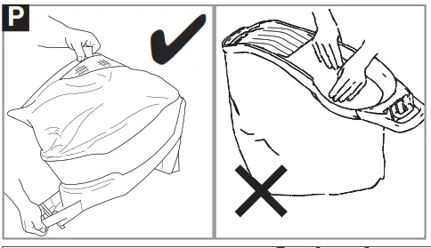 Flymo Gardenvac 2700 4 In 1 Electric Vacuum - fabric handle