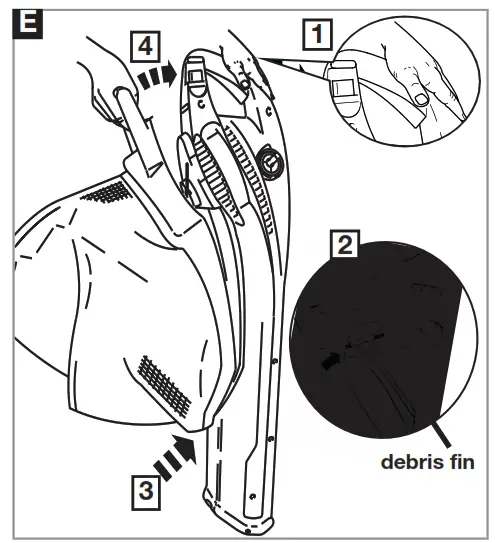 Flymo Gardenvac 2700 4 In 1 Electric Vacuum - ing head and