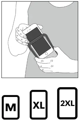 SHAPEHEART 2XL-Bis zu 17.2 cm Magnetic Sport Armband 1