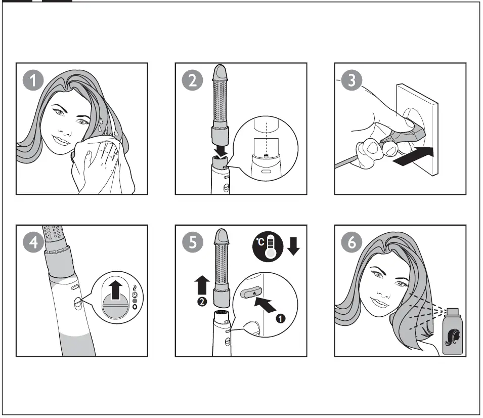 PHILIPS- HP8660- Air -Styler- 3